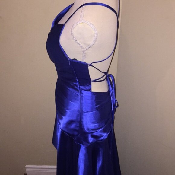 Jessica McClintock For Gunne Sax Cocktail Prom Graduation Dress Juniors Size 7 - Picture 6 of 11